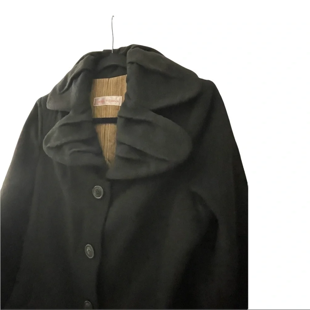 Carolina Williamson Black 100% Camel Hair Winter Over Coat